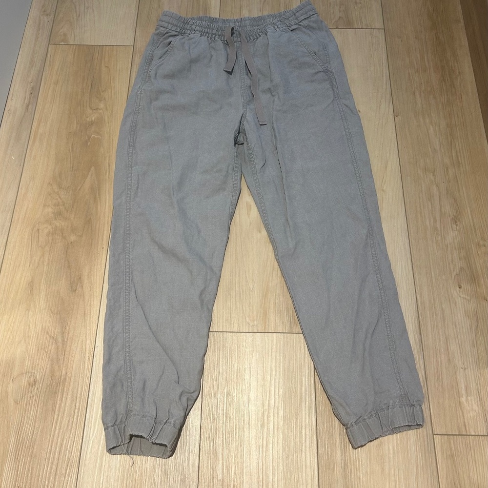 J crew linen jogger pants